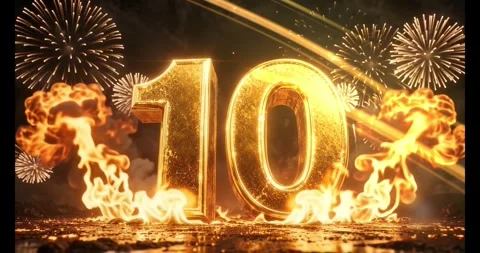 Countdown Stock Footage 346940701