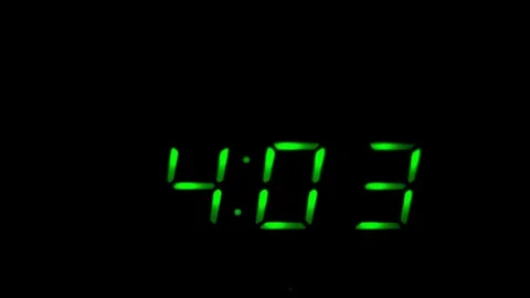Countdown from four minutes on an electronic clock Stock Footage 82371547
