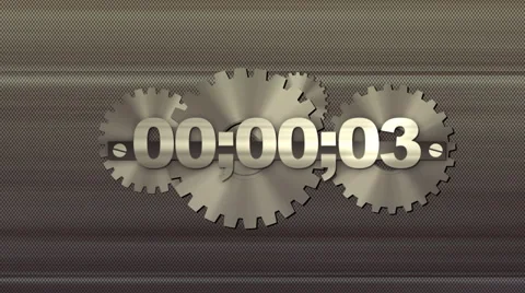 Countdown-Gears1 Stock Footage 4776529