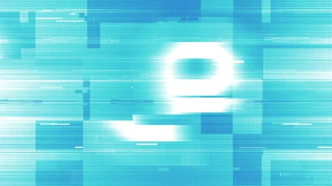 COUNTDOWN GLITCH Video stock 87090850