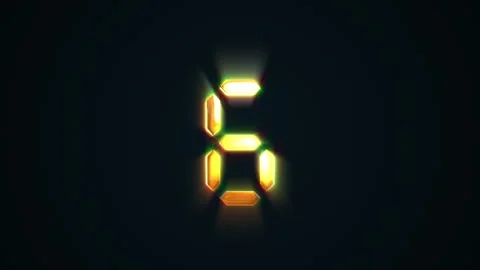 Countdown gold number from Ten to Zero light effect 스톡 동영상 251648894