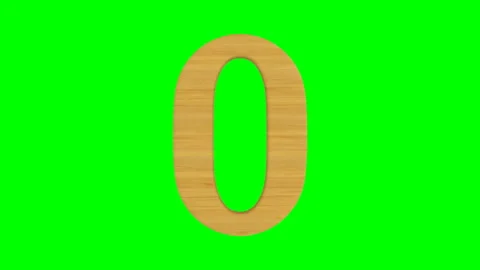 Countdown on green background. Isolated 3D render 動画素材 120666061