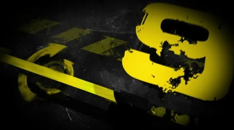 Countdown Grunge Leader Video stock 10733066