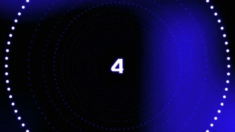 Countdown to Happy New Year - 3D LED Lig... | Stock Video | Pond5