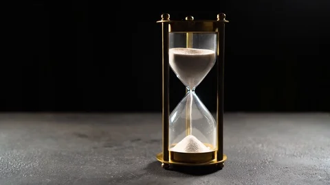 Countdown. Hourglass. Time runs concept. Stock Footage 120009379