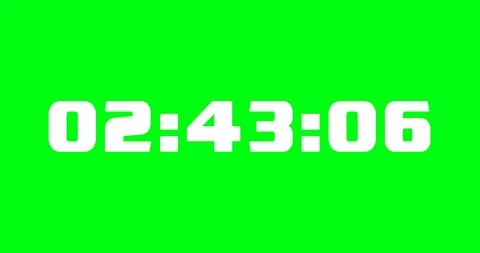 Countdown with hours, minutes, and seconds to zero Stock Footage 129322520