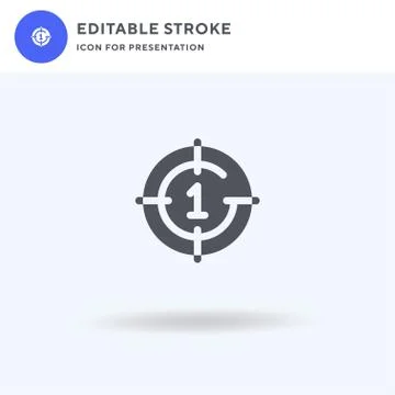 Countdown icon vector, filled flat sign, solid pictogram isolated on white, logo イラスト素材