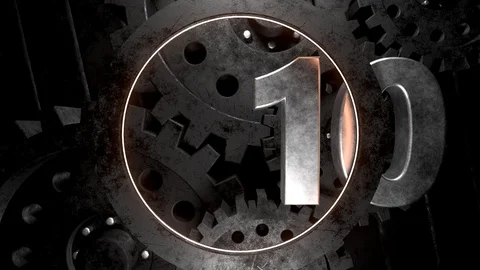 Countdown Industry Stock Footage 112758531