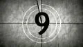Countdown intro film movie old counter HD Footage