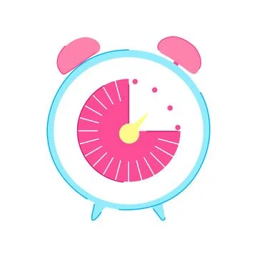 Countdown kitchen timer cartoon vector illustration イラスト素材