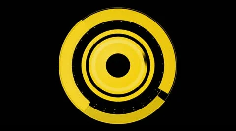 Countdown leader black Stock Footage 10908923