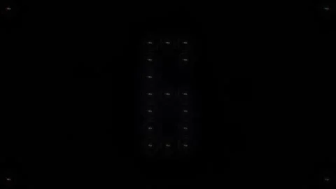 Countdown with light flashing from 10 to 0 Stock Footage 237212958