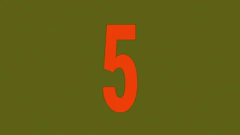 Countdown Master: A red countdown timer ticking down from 9 to 0 库存影片 336370141