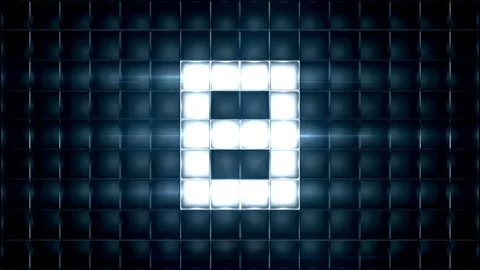 Countdown material performed by stage lighting  VFX Video stock 282326863