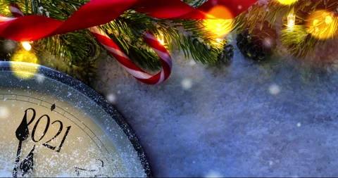 Countdown to midnight 2021. Stock Footage 141588637