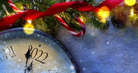 Countdown to midnight 2022 Stock Footage 161164076