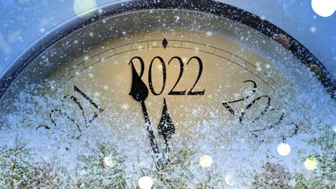 Countdown to midnight 2022 Stock Footage 161164978