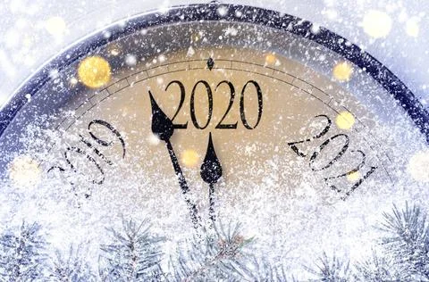 Countdown to midnight Countdown to midnight. Retro style clock counting la... 库存照片