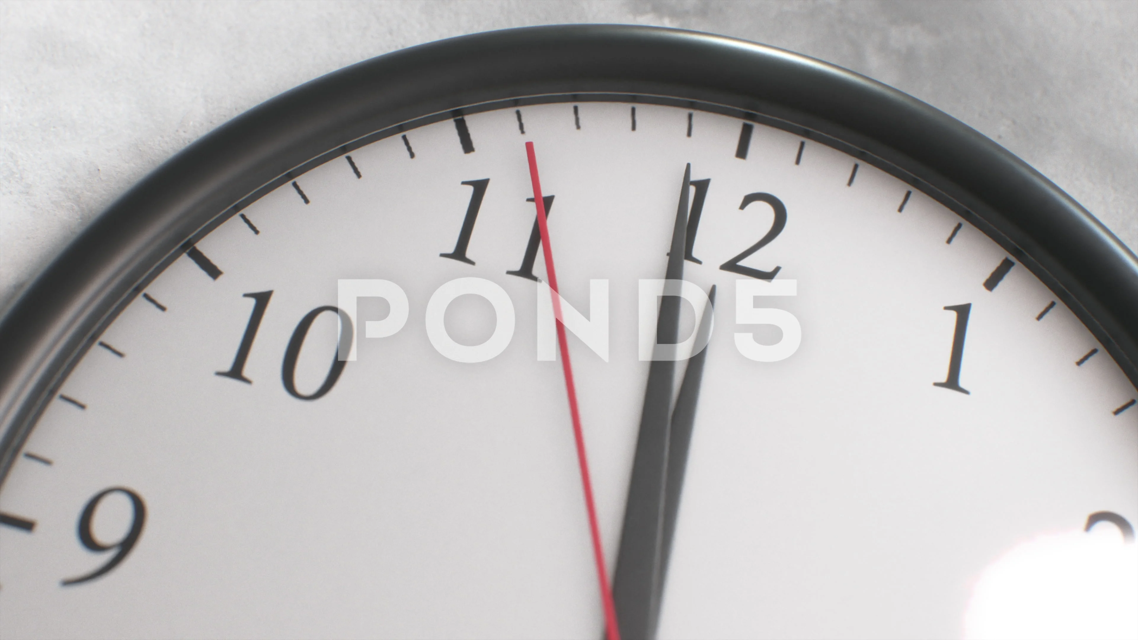 One Minute to Midnight Countdown Clock t, Stock Video