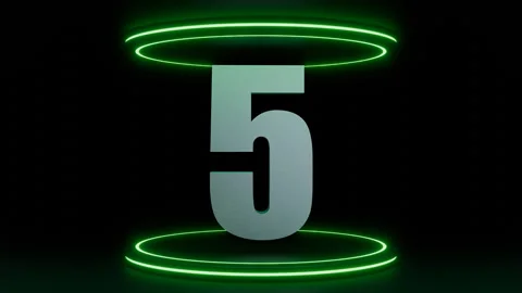 Countdown in motion, 3d rendering Stock Footage 289696058