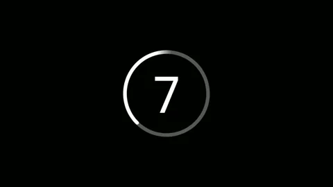 Countdown motion graphics 10 to 0 animation Stock Footage 142120069