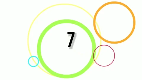 Countdown motion graphics 10 to 0 animation Stock Footage 142120098