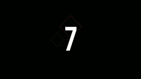 Countdown motion graphics 10 to 0 animation 動画素材 142181230