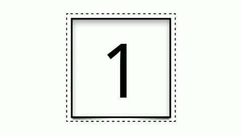 Countdown motion graphics 10 to 0 animation 스톡 동영상 142260938