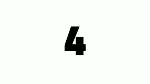 Countdown motion graphics 10 to 0 animation Vídeo Stock 142261153