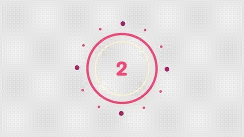 Countdown motion graphics Stock Footage 165963320