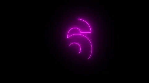 Countdown neon sign banner background for promo video Stock Footage 256611586