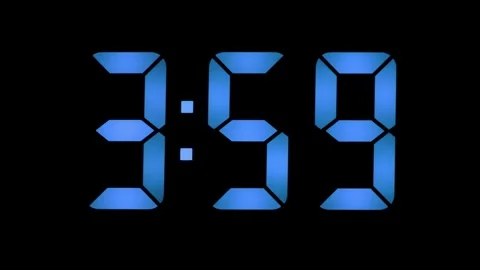 Countdown to a new beginning as the clock strikes four in a striking digital Stock Footage 318603284