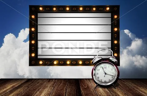 Countdown for new show concept Stock Photos