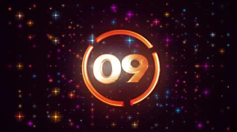 Countdown New Year 2013 Final Stock Footage 12416503