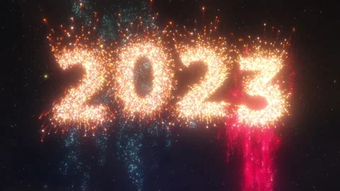 Countdown to New Year 2023 with Animated... | Stock Video | Pond5