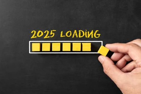Countdown new year 2025 Stock Photos