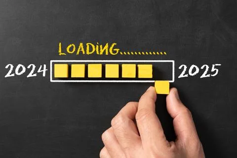 Countdown new year 2025 Stock Photos