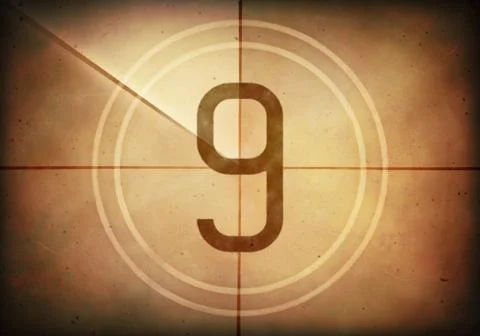 Countdown Nine Stock Illustration