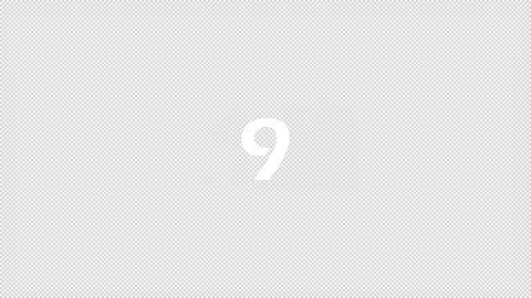 Countdown number from 10 to 1 glitch interference Video stock 238090436