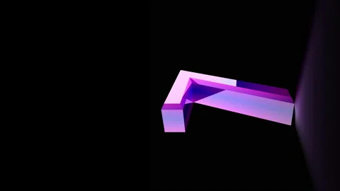 CountDown Number 3D animation neon led background Stock Footage 180980013