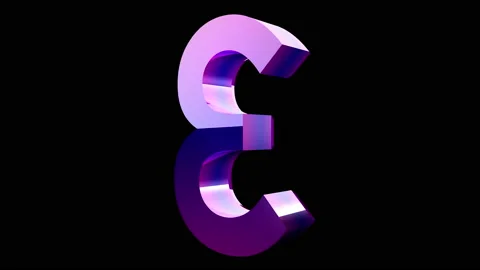 CountDown Number 3D animation neon led background Stock Footage 180982297