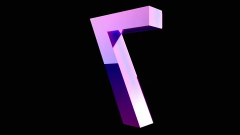 CountDown Number 3D animation neon led background Stock Footage 180982330