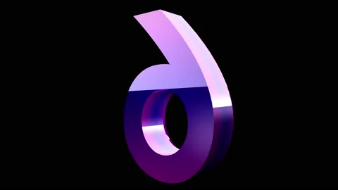 CountDown Number 3D animation neon led background Stock Footage 180982337
