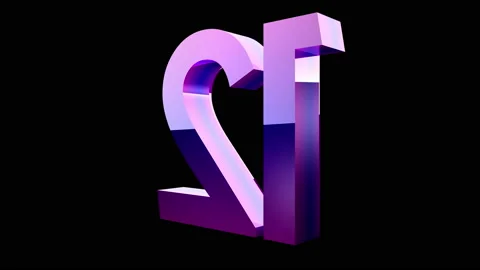 CountDown Number 3D animation neon led background Stock Footage 180982532