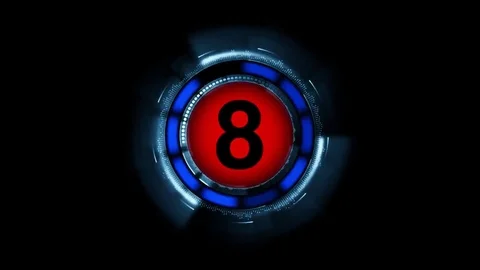 Countdown to number ten Stock Footage 79626418