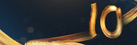 Countdown numbers from 10 Stock Footage 267820698