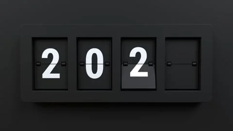 Countdown numbers 2024, Happy New Year animation Stock Footage 256296577
