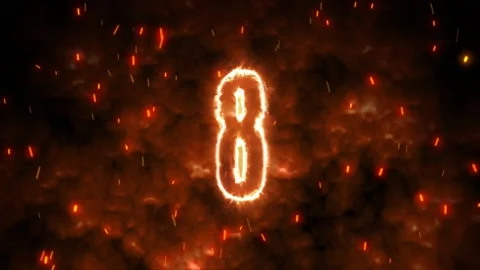 Countdown from numbers Stock Footage 234883710