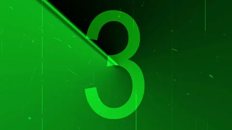 Countdown of Numbers Stock Footage 327398603