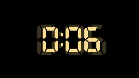 Countdown of Numbers Stock Footage 327398634